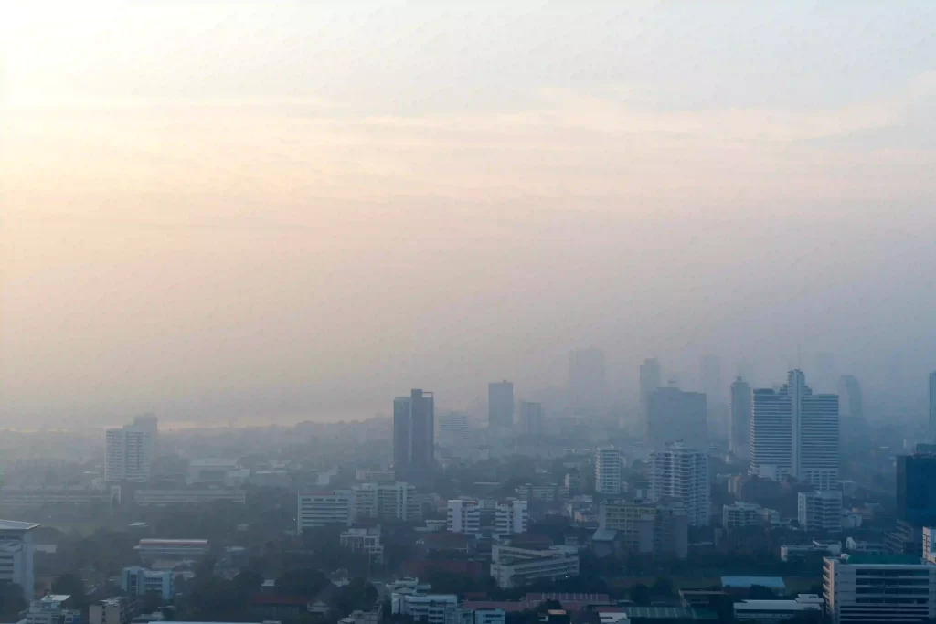 Poor air quality due to our Cycling is the Best Eco-Friendly Transportation choices