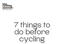 7 things to do before cycling