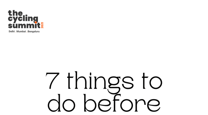 7 things to do before cycling