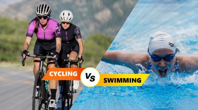 Why is cycling more efficient than swimming? cycling is more efficient than swimming