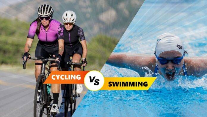 cycling is more efficient than swimming