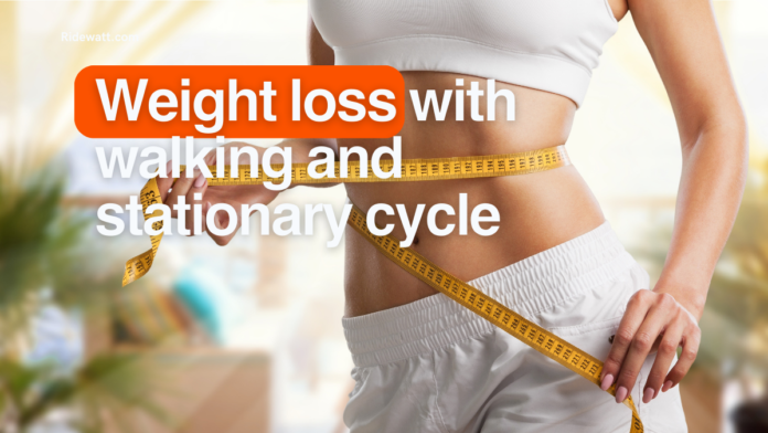 Walking and stationary cycling for weight loss