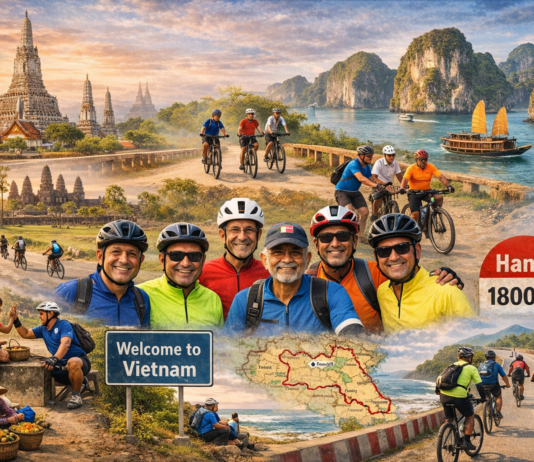 From city streets to foreign roads, senior cyclists ride across Southeast Asia
