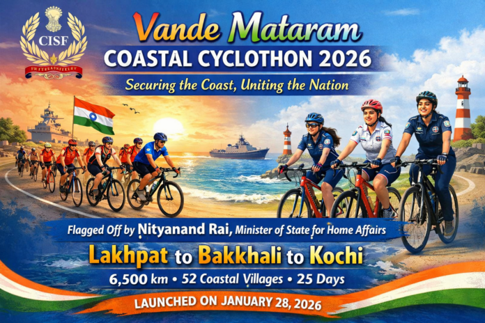 CISF’s Vande Mataram Cyclothon 2026 - Coastal Security Meets
